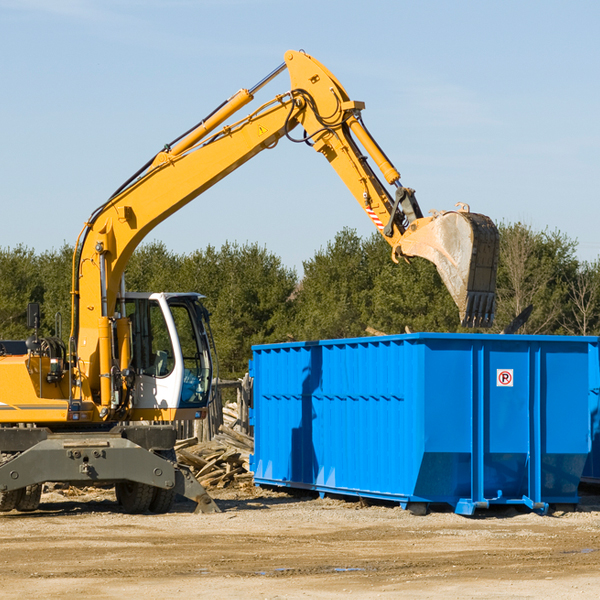 what happens if the residential dumpster is damaged or stolen during rental in Edgerton